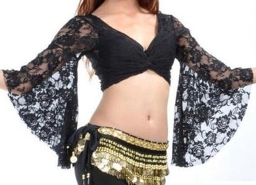 Bolerko top BELLY DANCE cygańskie fitness M-L