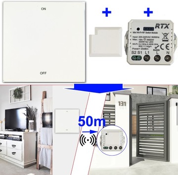 Контроллер WiFi-модуля RTX TUYA, МИНИ-реле 16 А