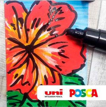 Маркеры декоративные UNI POSCA с постерной краской, 20 шт, металлическая КОРОБКА