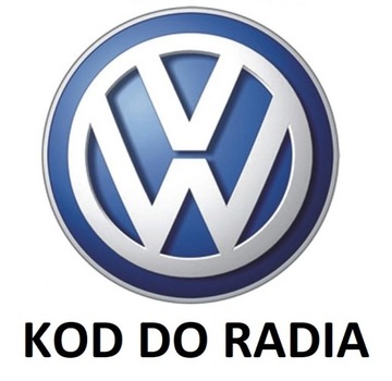 Kod do radia VW RCD310 RCD510 RNS315 Gamma Beta