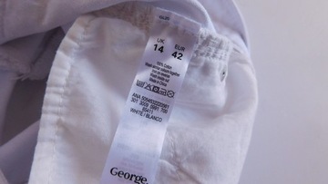 Spodenki jeans białe George 42/XL szorty