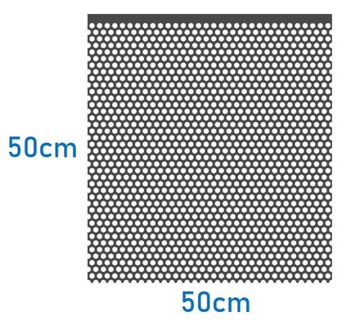 Blacha zwykła perforowana gr. 1 mm RV 2-3 50x50cm