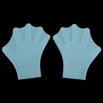 1 пара силиконовых перчаток для плавания с веслом