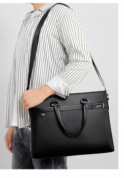 Мужское качество сумки на плечах для ноутбука работают черные документы