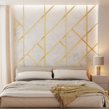 LISTWA DEKORACYJNA ZŁOTA MATOWA 2x244cm