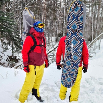Pokrowiec na deskę snowboard bag torba etui plecak na buty 2w1