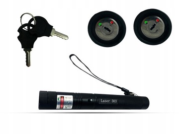 MOCNY LASER XXXL WSKAŹNIK LASEROWY POINTER AKUMULATOR DISCO ZESTAW+SOCZEWKA