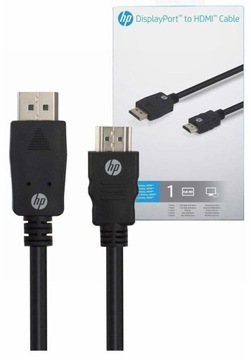 Kabel Przewód DisplayPort na HDMI Jednokierunkowy 1M FHD