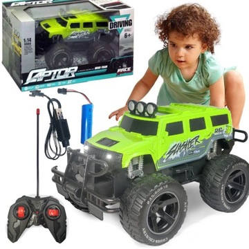 ZDALNIE STEROWANY Duży Samochód Jeep Terenowy Auto Na Pilota Akumulator
