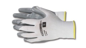 Rękawice poliestrowe, nitrylowe R10 S-47359
