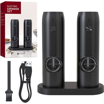 ЭЛЕКТРИЧЕСКАЯ ИЗМЕЛЬКА ДЛЯ СОЛИ И ПЕРЦА СО СВЕТОДИОДНЫМ ОСВЕЩЕНИЕМ ДЛЯ РЕСТОРАНОВ