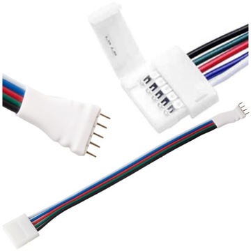 ZŁĄCZKA DO TAŚM LED RGBW 12mm 5 PIN DO STEROWNIKA