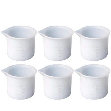 Miarka silikonowa 50ml Mieszanka epoksydowa 6 szt