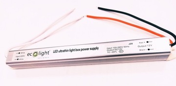 ZASILACZ MEBLOWY SLIM do LED IP20 12V DC 1,5A 18W