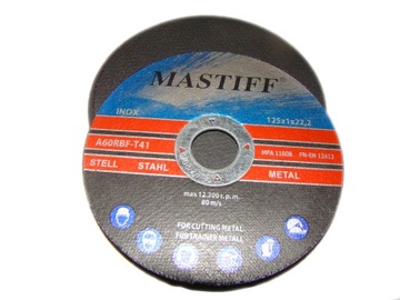 ДИСКИ РЕЖНЫЕ ПО МЕТАЛЛУ INOX 125 x 1,0 ММ 10 ШТ.