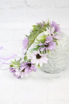 Венок для причастия, ромашка, украшение из ромашек