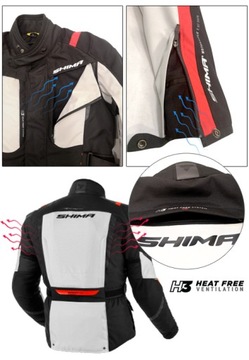 Мотоциклетная куртка SHIMA Hero Grey, размер L