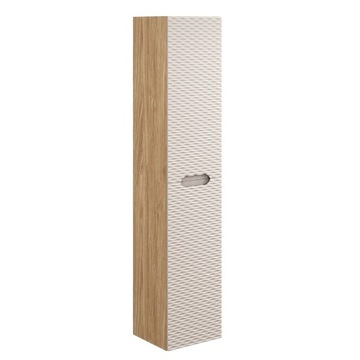 Nowoczesny Słupek Łazienkowy 170 Dębowy Drewniany Beżowy Front OCEAN BEIGE