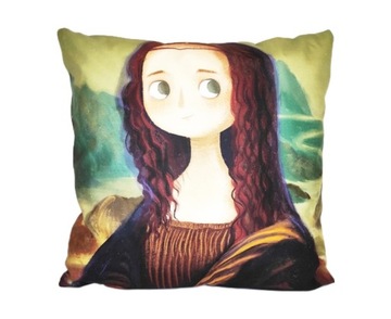 PODUSZKA DEKORACYJNA 45x45cm Mona Lisa DA VINCI #