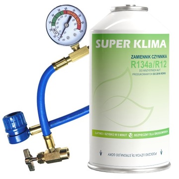 GAZ R134a z przewodem SUPER KLIMA