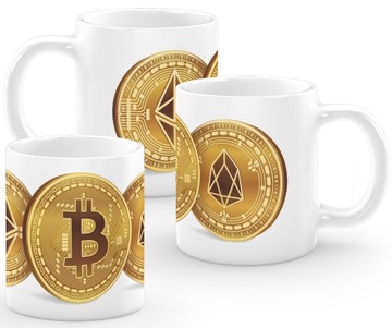 KUBEK BITCOIN BTC KRYPTOWALUTY KUBEK TRADERA INWESTORA CERAMICZNY 330 ml