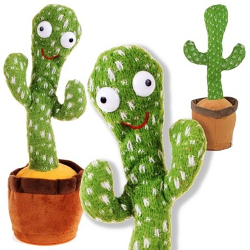 KAKTUS ŚPIEWAJĄCY TAŃCZĄCY POWTARZA MÓWI NA USB