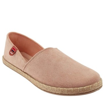 Espadryle zamszowe damskie beżowe r. 40