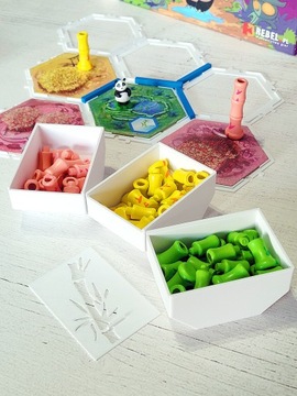 Takenoko pojemnik pudełko zamykane bambus 3szt. bi