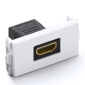 Панель Ugreen с разъемом HDMI, прямая, белая (ММ113)