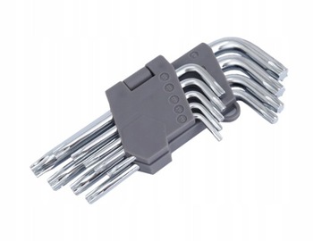 KLUCZE TORX HEX GWIAZDKOWE ZESTAW 130 mm 9 szt. FV