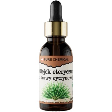 OLEJEK Z TRAWY CYTRYNOWEJ ETERYCZNY NATURALNY BEZ DODATKÓW 30ml