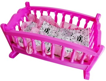 БОЛЬШАЯ ЛЮЛЬКА ДЛЯ КУКАЛЫ, КРОВАТЬ+ПОСТАЛЬНОЕ PL