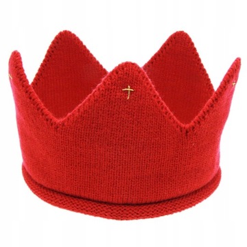 DZIECIĘCA OPASKA KORONA KSIĘŻNICZKA - Red