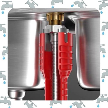 ТОРЦЕВОЙ КЛЮЧ ДЛЯ УСТАНОВКИ Смесителей для раковины, ВЫРАВНИВАНИЯ Смесителей 8-В-1