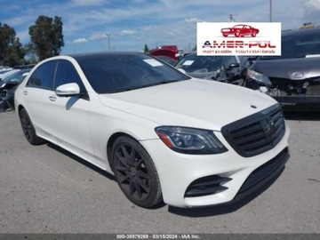 Mercedes Klasa S W222 2018 Mercedes-Benz Klasa S 2018r., 450, 4x4, 3.0L 3.0 Benzyna 362KM