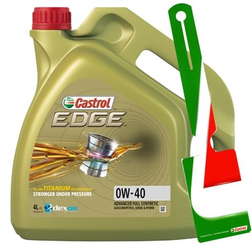 CASTROL EDGE TITANIUM FST 0W-40 4L + ZAWIESZKA
