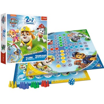 Игра Trefl 2in1 Chinese Paw Patrol Paw Race 01896