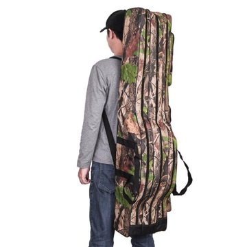 Сумка-чехол для рыбалки, 3 отделения, большая вместимость, 150 см, водонепроницаемая.