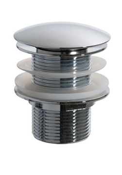 Korek umywalkowy 62 mm bez przelewu, 5/4 '' chrom