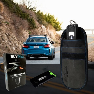 Etui na Kluczyk Keyless Klatka Faraday Blokada Sygnału 2x Pokrowiec OCHRONA
