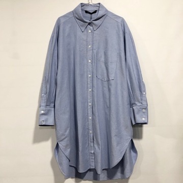 ZARA Niebieska Koszula Tunika OVERSIZE M