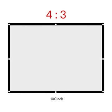 100-ДЮЙМОВАЯ СКЛАДНАЯ ТКАНЬ ДЛЯ ПРОЕКЦИОННОГО ЭКРАНА