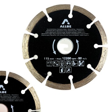TARCZA DIAMENTOWA 115MM 22,2MM BETON ZBROJONY