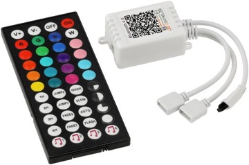 Контроллер RGB для светодиодной ленты + приложение Bluetooth Music Phone 2 входа