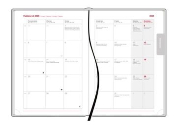 KALENDARZ NAUCZYCIELA Z NADRUKIEM A5 2025/2026 LAGO ZIELONY PERSONALIZACJA