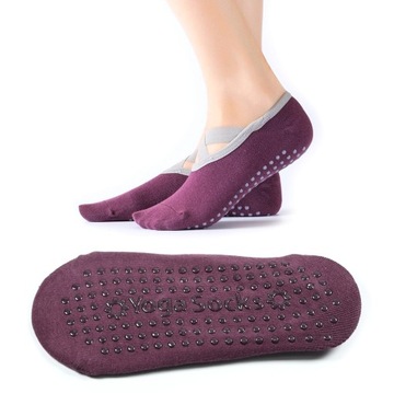 НЕСКОЛЬЗЯЩИЕ НОСКИ ДЛЯ ТАНЦЕВАЛЬНЫХ ЙОГА