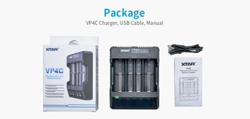Быстрое зарядное устройство для аккумуляторов 18650 Xtar VP4C.