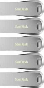 Pendrive SanDisk Ultra Luxe USB 3.1 32GB srebrny x5