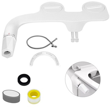 БИДЕ СИДЕНЬЕ ДЛЯ БИДЕ СИДЕНЬЕ ДЛЯ УНИТАЗА РАСПЫЛИТЕЛЬ, БЕЛЫЙ