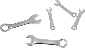 КЛЮЧИ КОМБИНИРОВАННЫЕ НАБОР КЛЮЧЕЙ ОТКРЫТЫХ 10-19 мм ПРОЧНЫЕ КОРОТКИЕ